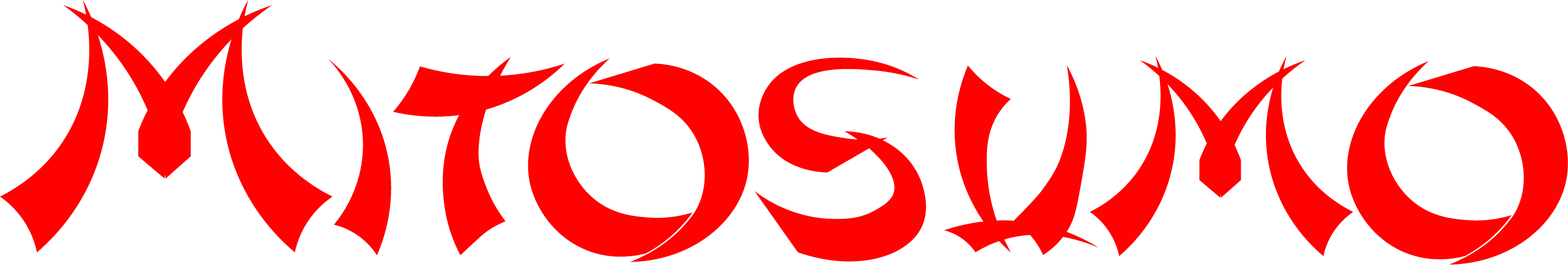 Logo rouge de Mitosumo, comptoir de sushis à Mirabel